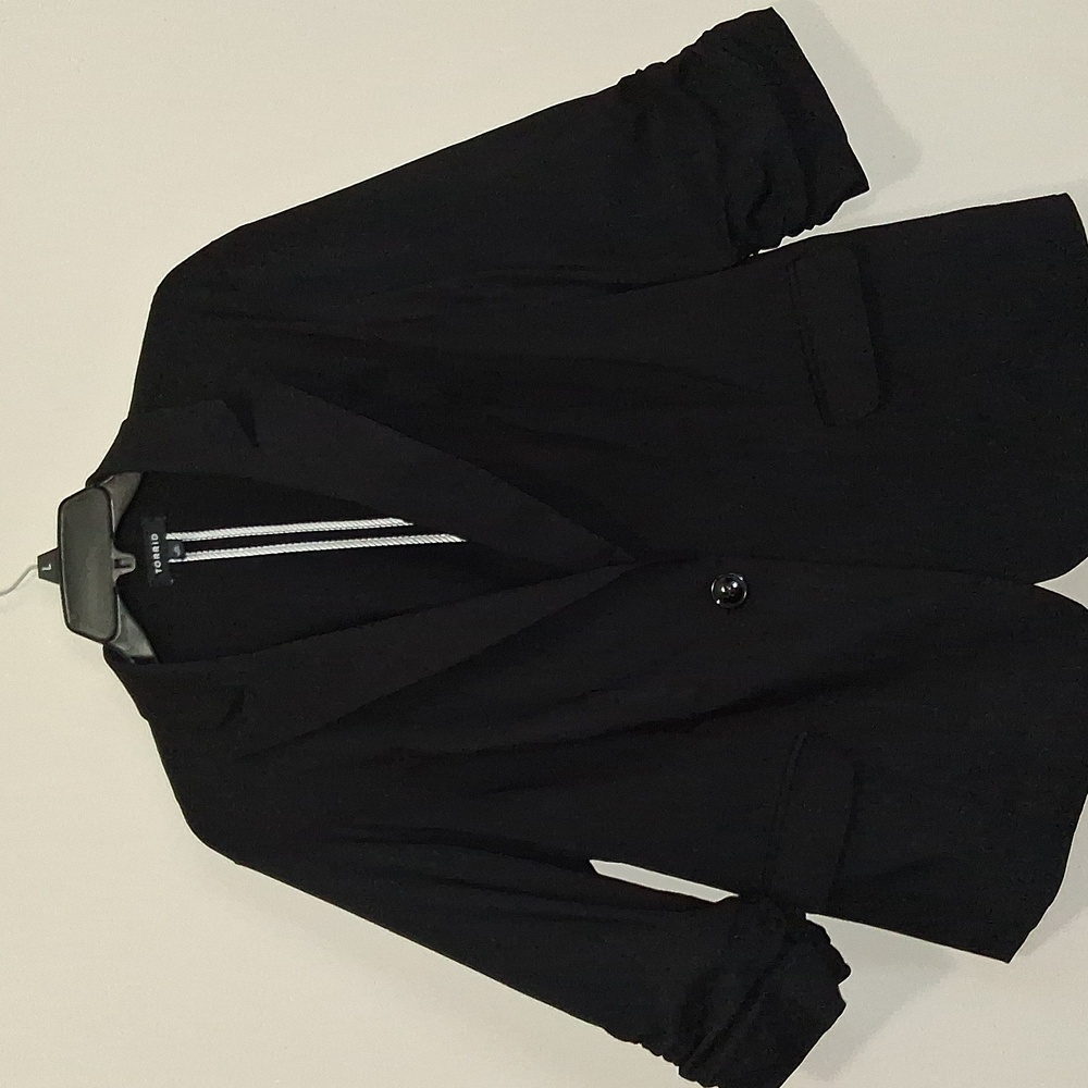 torrid Black Single-Button Notch Lapel Blazer